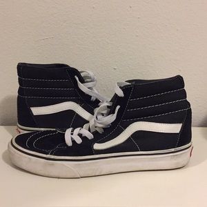 High top old skool black vans